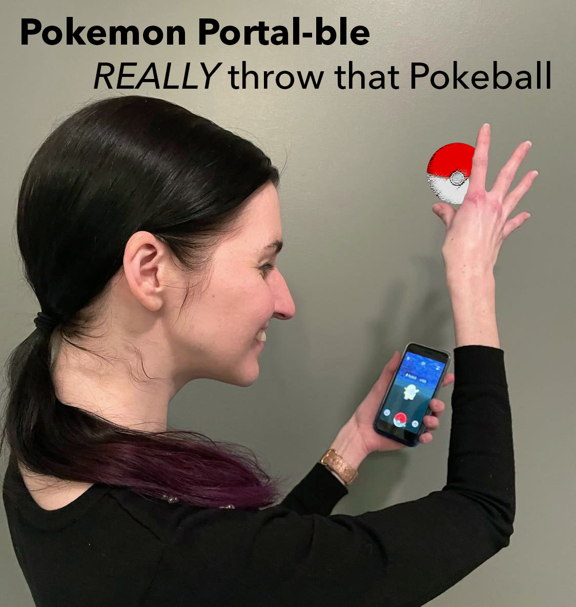 pokemon go person throwing pokeball in world